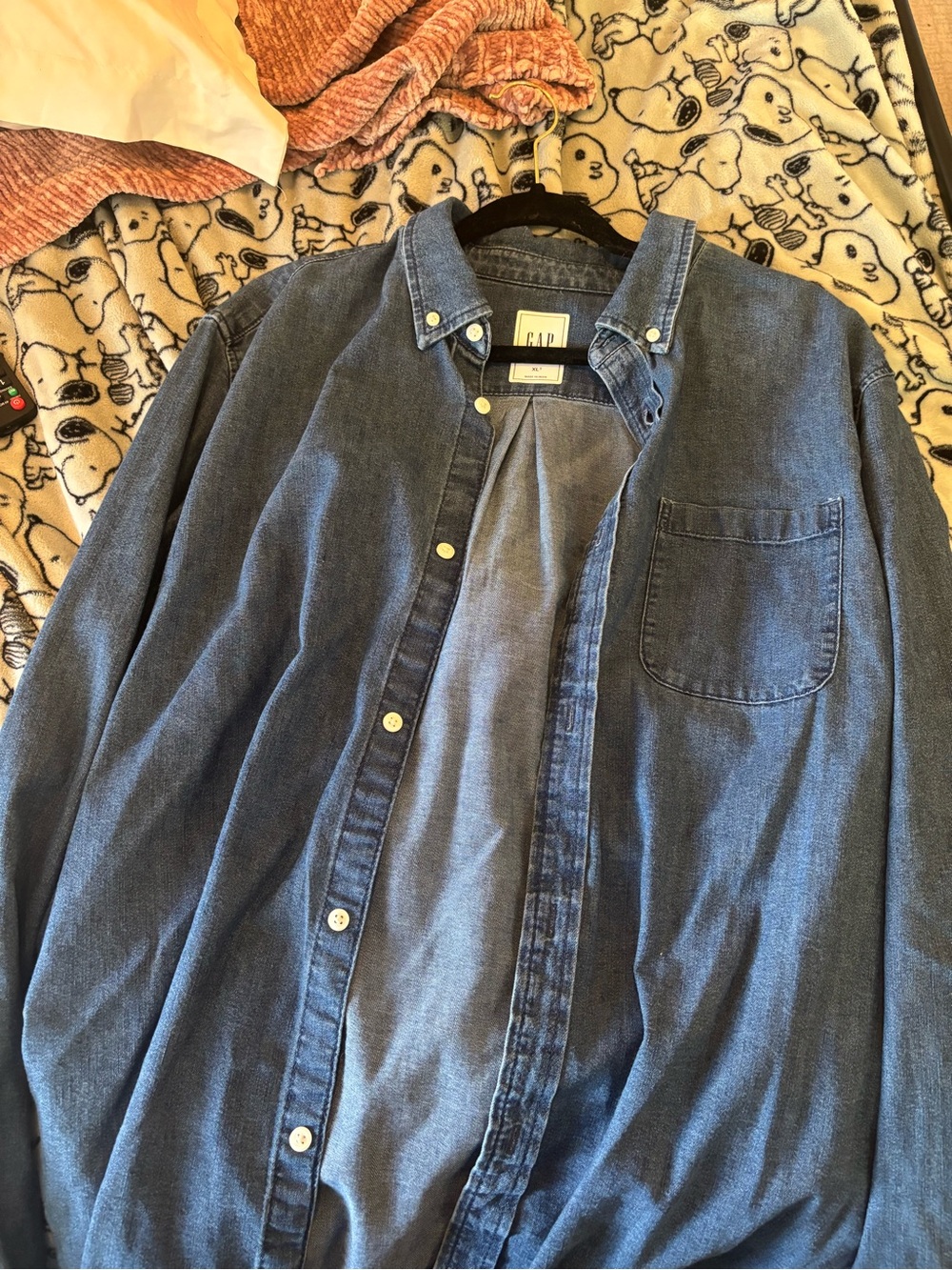 GAP Dark Blue Denim Button-Up Shirt Jacket
